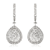 Diamond 18k White Gold Dangle Earrings