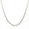 23.91ct Diamond 18k White Gold Necklace