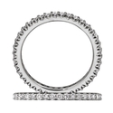 Ritani Bella Vita Collection Diamond 18k White Gold Eternity Wedding Band Ring