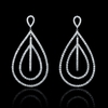 Diamond 18k White Gold Dangle Earrings