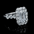 3.91ct Christopher Designs Diamond 18k White Gold Engagement Ring
