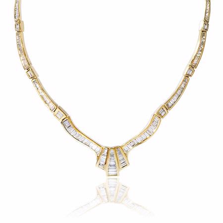 Diamond 18k Yellow Gold Necklace