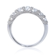 .62ct Diamond Antique Style 18k White Gold Wedding Band Ring