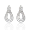 Diamond 18k White Gold Dangle Earrings