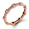 Simon G Diamond Antique Style 18k Rose Gold Eternity Ring