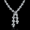 Diamond Platinum Drop Necklace