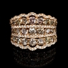 Diamond 18k Rose Gold Ring