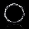 .43ct Diamond Antique Style 18k White Gold Ring