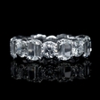 7.28ct Christopher Designs L'Amour Crisscut Collection Diamond Platinum Eternity Wedding Band Ring