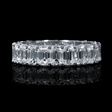 6.05ct Diamond 18k White Gold Eternity Wedding Band Ring