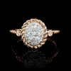 Diamond 18k Rose Gold Ring