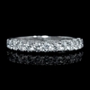Diamond 18k White Gold Wedding Band Ring   