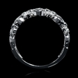 .35ct Diamond Antique Style 18k White Gold Wedding Band Ring
