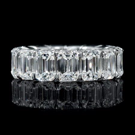 Diamond Platinum Eternity Wedding Band Ring