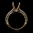 .40ct Diamond 18k Two Tone Gold  Engagement Ring Setting