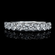 Diamond 18k White Gold Wedding Band Ring